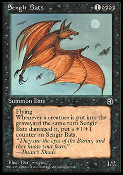 Sengir Bats (1) (Homelands) Heavy Play