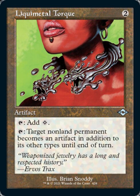 Liquimetal Torque (Retro Frame) (Modern Horizons 2) Medium Play Foil