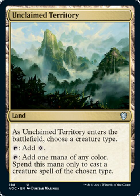 Unclaimed Territory (Commander 2021 Crimson Vow) Light Play