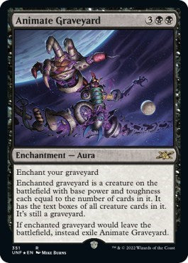Animate Graveyard (Galaxy Foil) (Unfinity) Near Mint Foil