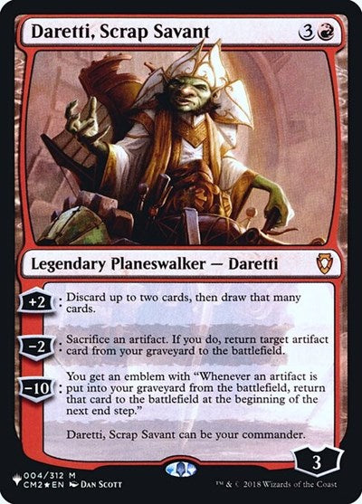Daretti, Scrap Savant (CM2) (Secret Lair Commander: Heads I Win, Tails You Lose) Near Mint Foil