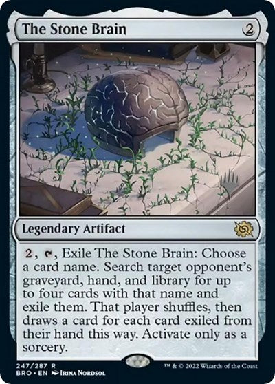 The Stone Brain (Promo Pack: The Brothers War) Near Mint Foil