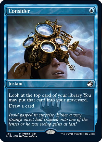Consider (Promo Pack: Innistrad: Midnight Hunt) Medium Play