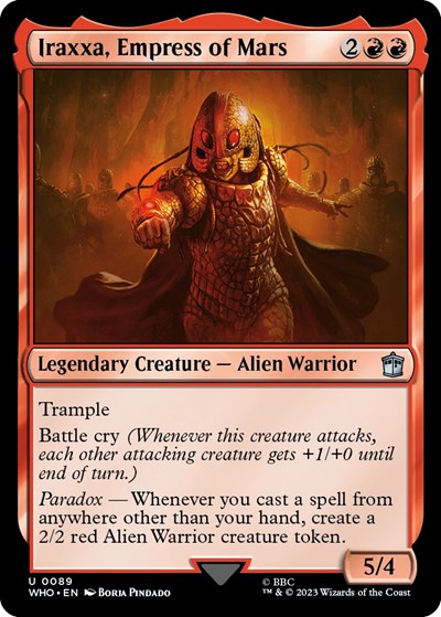 Iraxxa, Empress of Mars (Universes Beyond: Doctor Who) Light Play Foil