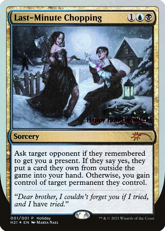 Last-Minute Chopping (2021 Holiday Promo) (Promos: Special Occasion) Near Mint Foil