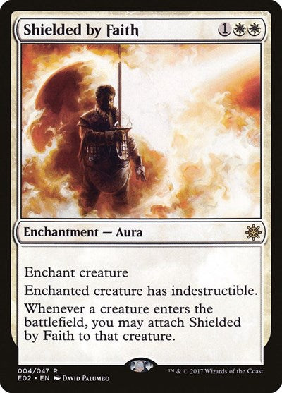 Shielded by Faith (Explorers of Ixalan) Damaged / Poor