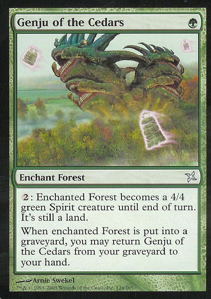 Genju of the Cedars (Betrayers of Kamigawa) Medium Play Foil