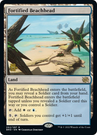 Fortified Beachhead (Promos: Prerelease Cards) Light Play Foil