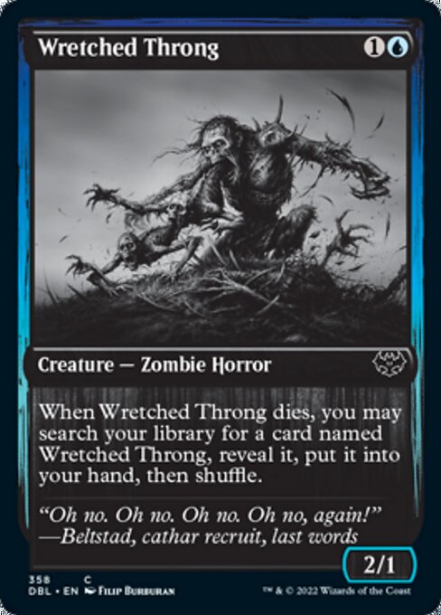 Wretched Throng (Innistrad: Double Feature) Light Play