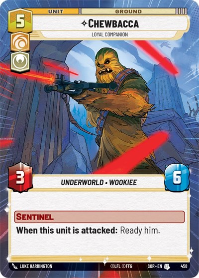 Chewbacca Loyal Companion (Hyperspace) (Spark of Rebellion) Near Mint