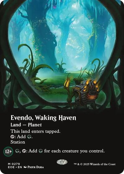 Evendo, Waking Haven (Borderless) (Edge of Eternities) Medium Play Foil