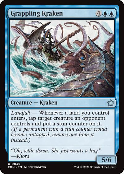 Grappling Kraken (Foundations) Near Mint