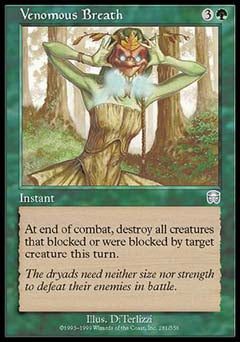 Venomous Breath (Mercadian Masques) Medium Play Foil