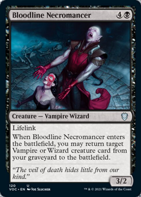 Bloodline Necromancer (Commander 2021 Crimson Vow) Light Play