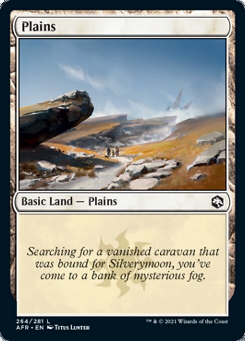 Plains (264) (Adventures in the Forgotten Realms) Near Mint Foil