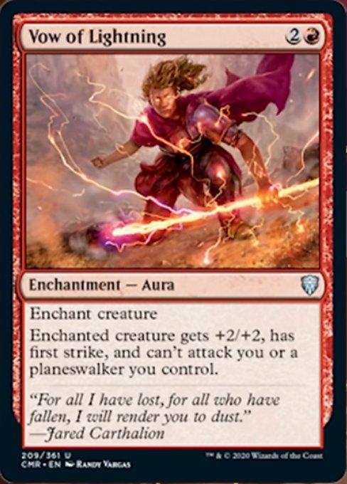 Vow of Lightning (Commander Legends) Light Play