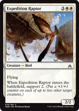 Expedition Raptor (Oath of the Gatewatch) Medium Play Foil