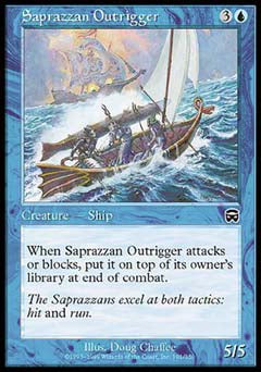 Saprazzan Outrigger (Mercadian Masques) Light Play