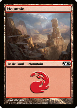 Mountain (242) (Magic 2013 Core Set) Heavy Play