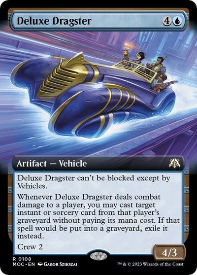 Deluxe Dragster (Extended Art) (Commander: March of the Machine) Near Mint