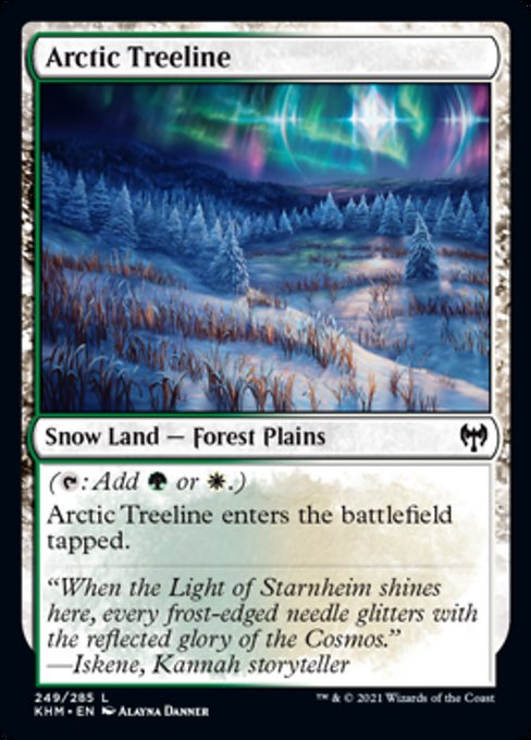Arctic Treeline (Kaldheim) Light Play Foil