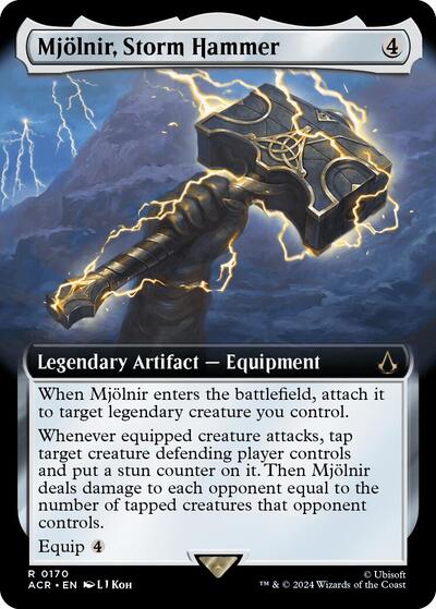 Mjolnir, Storm Hammer (Extended Art) (Universes Beyond: Assassin's Creed) Near Mint