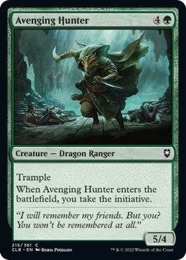 Avenging Hunter (Commander Legends: Battle for Baldur's Gate) Near Mint Foil
