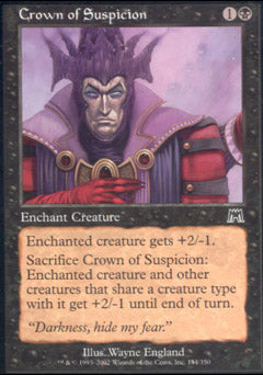 Crown of Suspicion (Onslaught) Light Play Foil