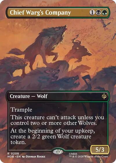 Chief Warg s Company  Borderless|0|0|0.00