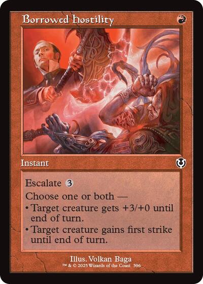 Borrowed Hostility (Retro Frame) (Innistrad Remastered) Light Play Foil