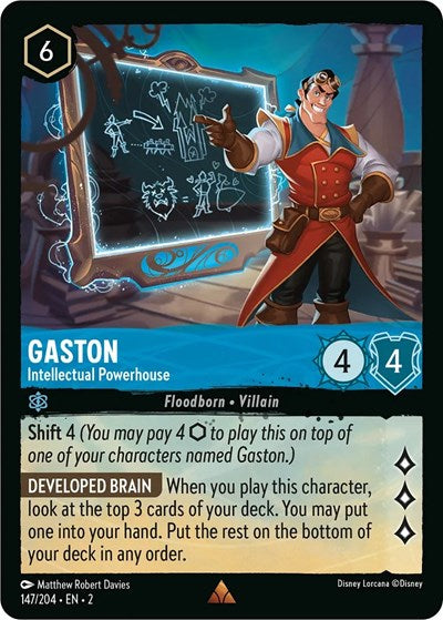 Gaston - Intellectual Powerhouse (Rise of the Floodborn) Near Mint