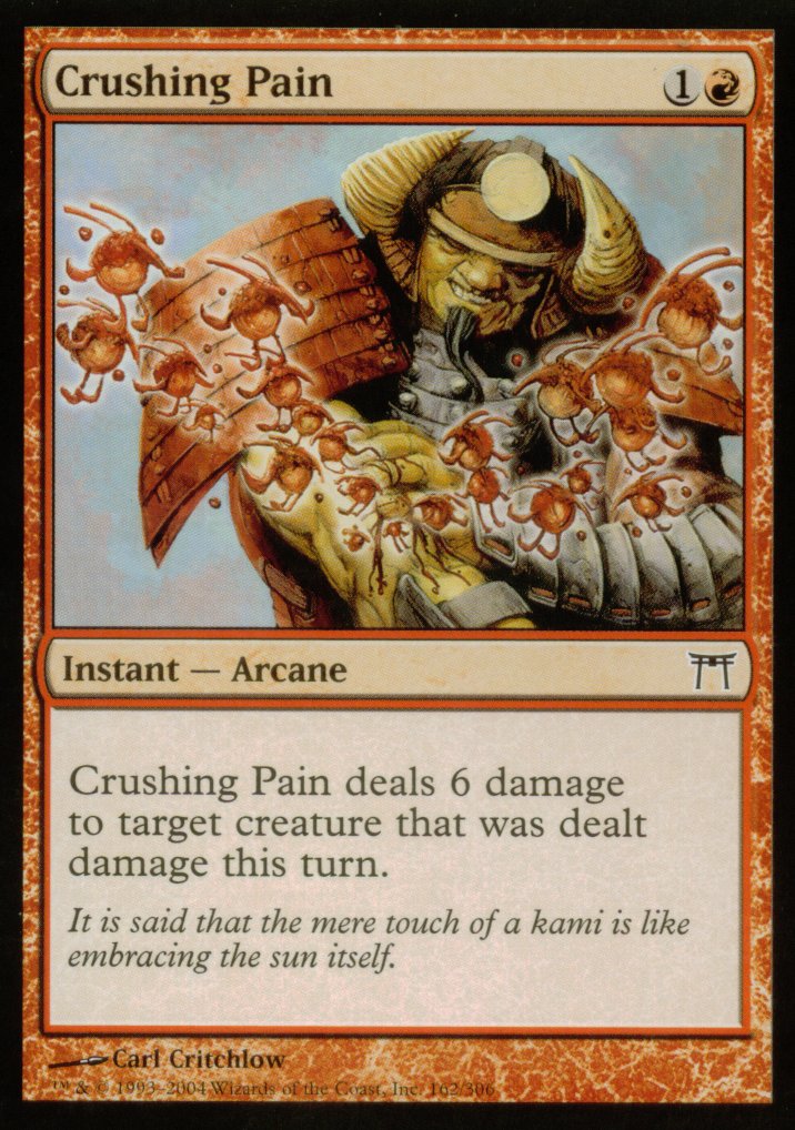 Crushing Pain (Champions of Kamigawa) Light Play Foil