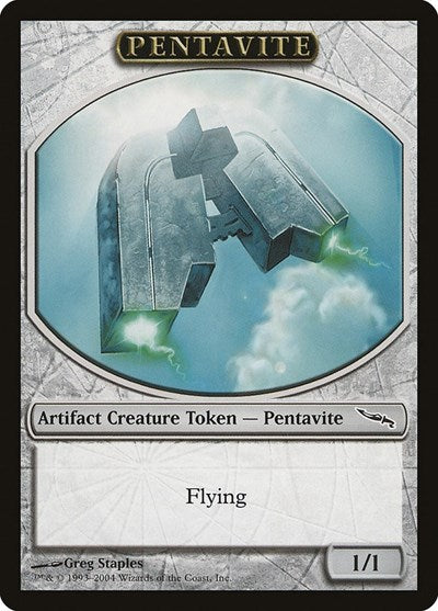 Pentavite Token (Mirrodin) (Promos: Magic Player Rewards) Medium Play