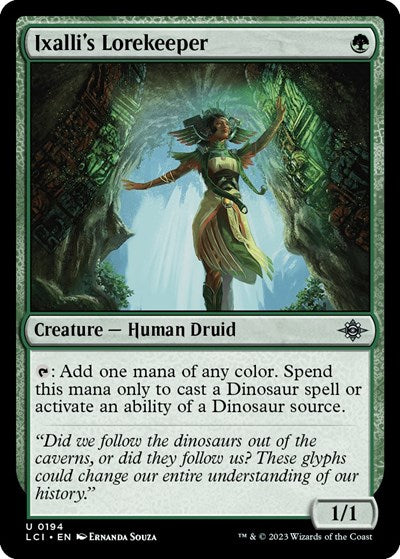Ixalli's Lorekeeper (The Lost Caverns of Ixalan) Medium Play Foil