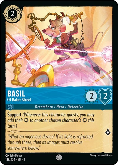 Basil - Of Baker Street (Rise of the Floodborn) Near Mint Cold Foil