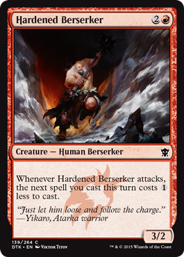 Hardened Berserker (Dragons of Tarkir) Light Play Foil