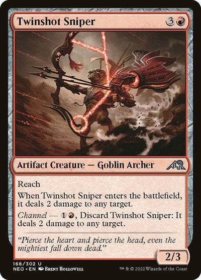 Twinshot Sniper (Kamigawa: Neon Dynasty) Medium Play
