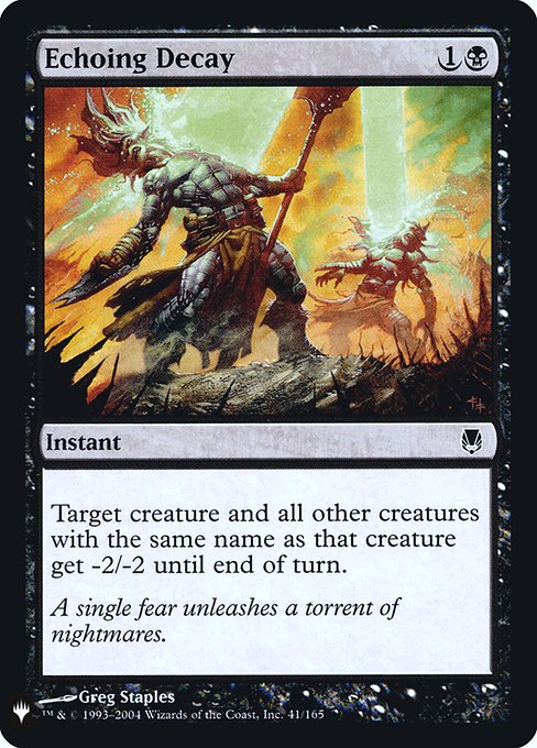 Echoing Decay (Mystery Booster Retail Edition Foils) Heavy Play Foil