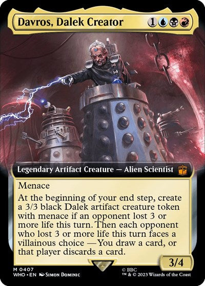 Davros, Dalek Creator (Extended Art) (Universes Beyond: Doctor Who) Near Mint Foil