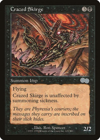 Crazed Skirge (Urza's Saga) Light Play