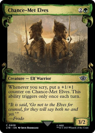 Chance-Met Elves (Showcase Scrolls) (Universes Beyond: The Lord of the Rings: Tales of Middle-earth) Near Mint