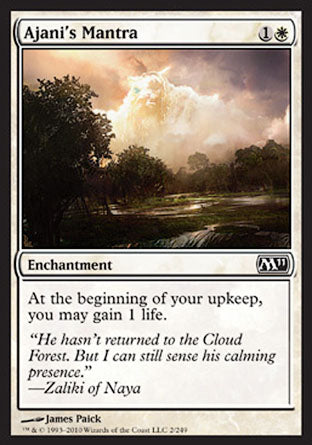 Ajani's Mantra (Magic 2011 Core Set) Light Play