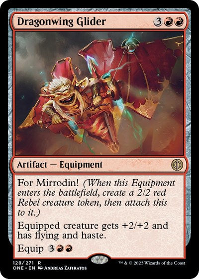 Dragonwing Glider (Phyrexia: All Will Be One) Near Mint Foil