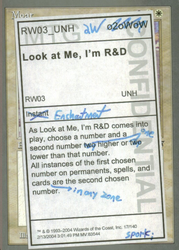 Look at Me, I'm R&D (Unhinged) Medium Play