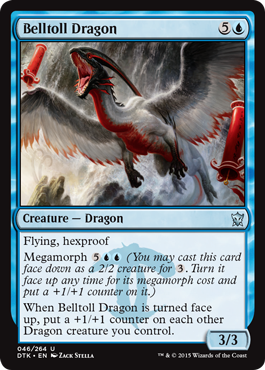 Belltoll Dragon (Dragons of Tarkir) Light Play
