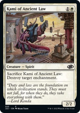 Kami of Ancient Law (Jumpstart 2022) Medium Play