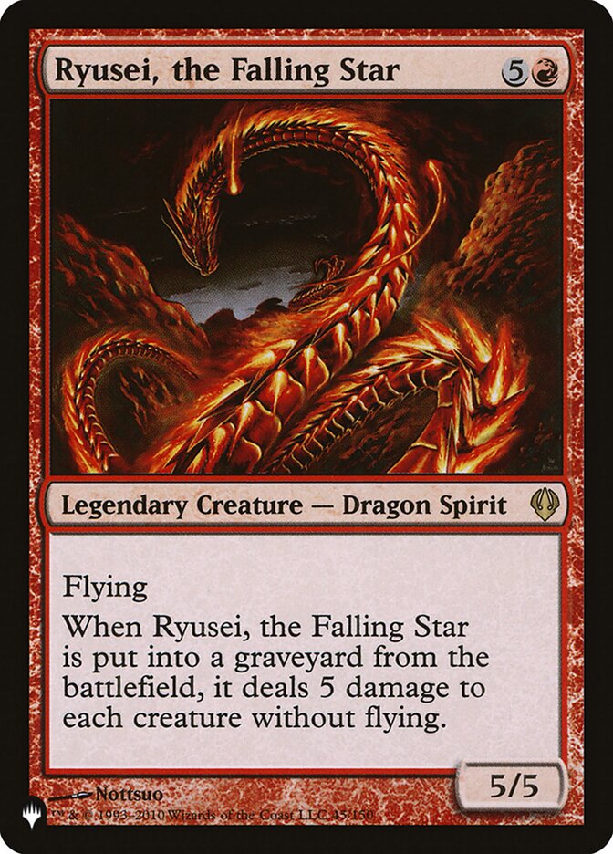 Ryusei, the Falling Star (The List) Near Mint
