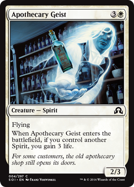 Apothecary Geist (Shadows Over Innistrad) Medium Play Foil