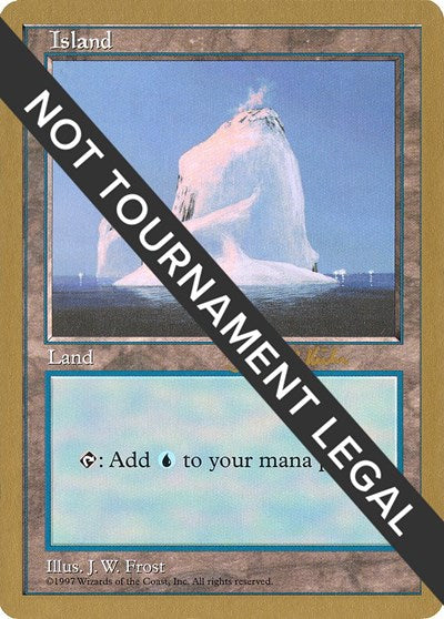Island (428) - 1997 Janosch Kuhn (5ED) (World Championship Decks) Light Play