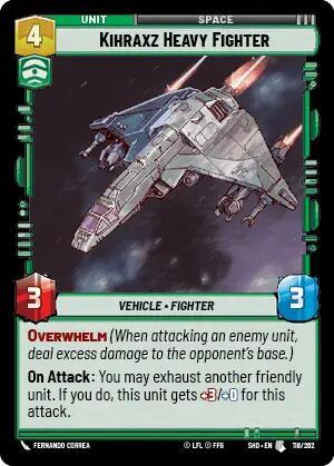 Kihraxz Heavy Fighter (Shadows of the Galaxy) Near Mint Foil